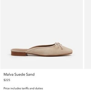 Flattered Malva Beige Suede Loafers with Bow